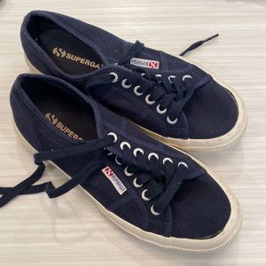Navy Superga sneakers
